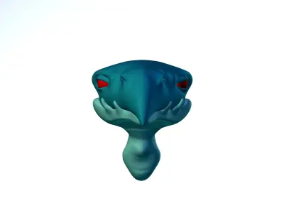 Cartoon Pterodactylus Head  3D model