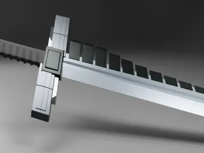 Single Blade Sword Free low-poly 3D model