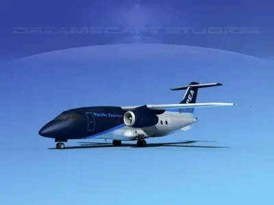 Dornier 328Jet Pacific Express 3D model