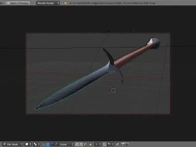Bilbo baggins sword Stinger 3D model