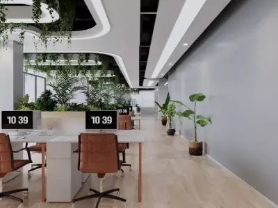 Modern Office Interior 3D model