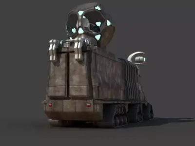 Futuristic Science Truck 3D model