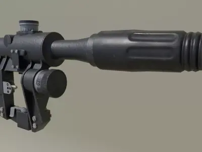 PSO-1 Sniper Scope Low-poly Low-poly 3D model