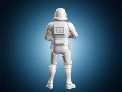 Imperial Guard Trooper Figurine 3D Print Model 3D print model