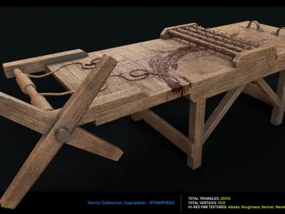 Inquisition - Strappado Low-poly 3D model