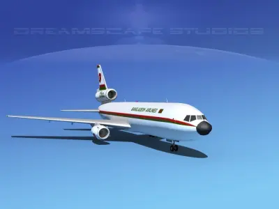 Douglas DC-10 Bangladesh 3D model