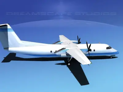 DeHavilland DHC-8-Q300 Corporate 3 3D model