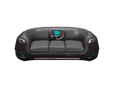 Retro scifi couch 3D model