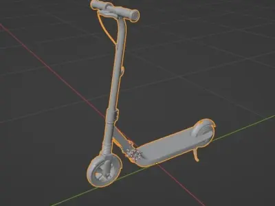 Kick Scooter for Kids - 3d Model 3D model
