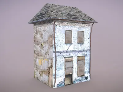 Forgotten House 7 Low-poly 3D model