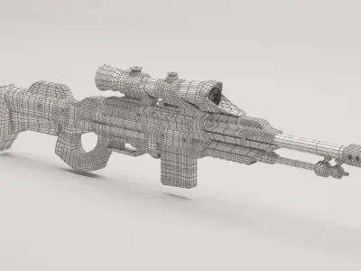Assault Sci-fi rifle 3D model