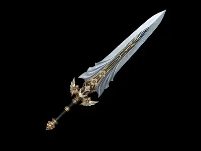 Regalia Greatsword Low-poly 3D model