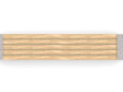 Nomal bench 3D model