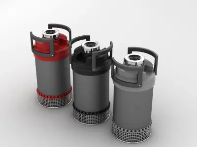 Industrial Canister Pumps 3D model