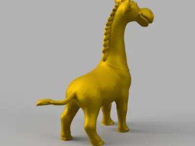 Girafe mignonne 3D print model