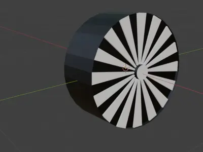 3D model of car wheel Free low-poly 3D model