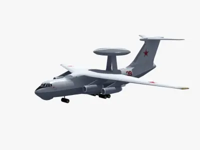A50 Mainstay AWACS LD1 Low-poly 3D model