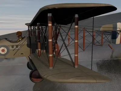 Airco DH2 - DeHavilland DH2 3D model