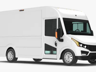 Electric Delivery Vehicle 3D model