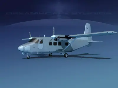 Harbin Y-12 II Bare Metal 3D model