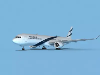 Boeing 767-400 El Al 3D model