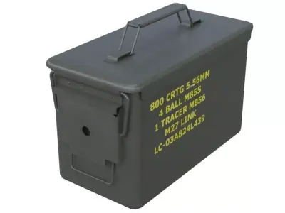 Ammunition Box 1 New Low-poly 3D model