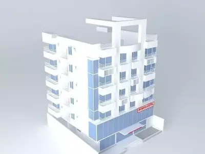 Hospital tempted 3D model