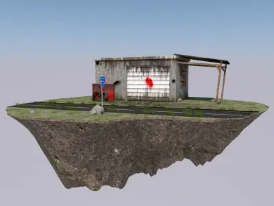 Old Station 3D model