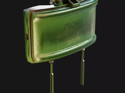 Claymore Mine Low-poly 3D model