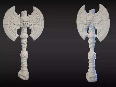Stylized Axe 12 3D model