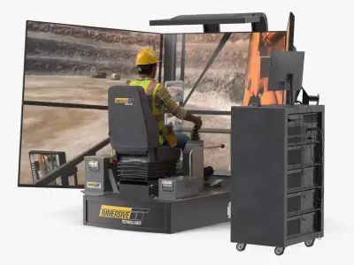 Operator on LX6 Mining Machine Simulator 3D model