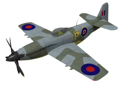martin baker mb5 3D model