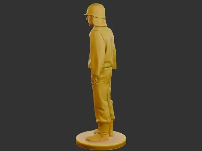 Czechoslovakian firefighter 90s 012 3D print model