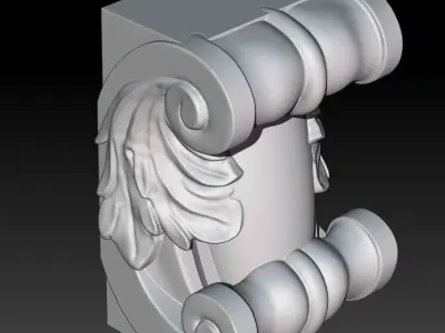 Classical Fireplace Free 3D model