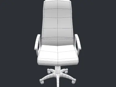 Free Office Chair Low poly model Free low-poly 3D model