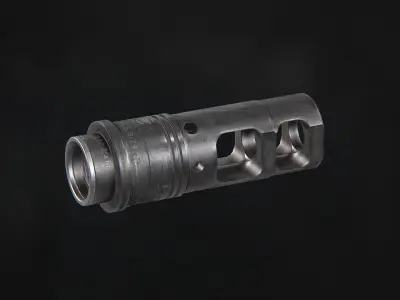SOCOM-762 Muzzle Brake Low-poly 3D model