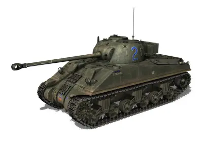 Sherman MK VC Firefly - Spitfire 3D model