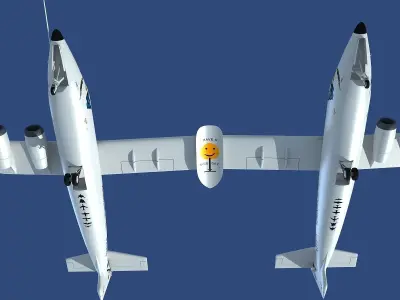 Scaled Composites White Knight Two 3D model