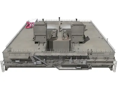 Mobile Launch Platform NASA 3D model