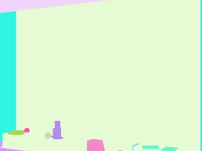 tv wall set 07 Free 3D model