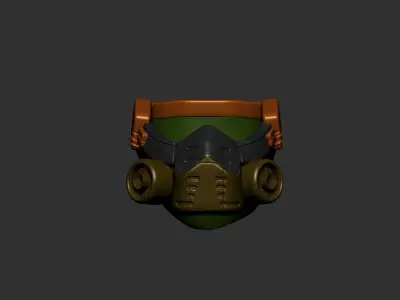 Gas mask helmet 3d model scifi sculpt 3D model buy