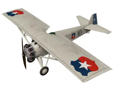 Vickers Type 121 Wibault Scout 3D model