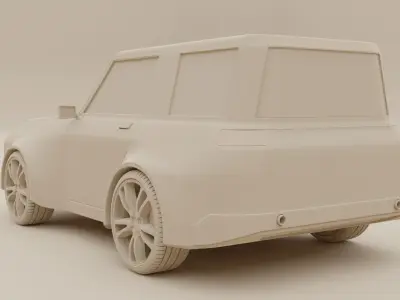 Sport SUV car off-road model 3D model
