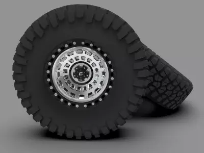 Fuel Zephyr Alloy Wheel 3D model