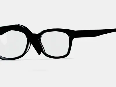 Drew Eyeglasses in Jet Black 3D model