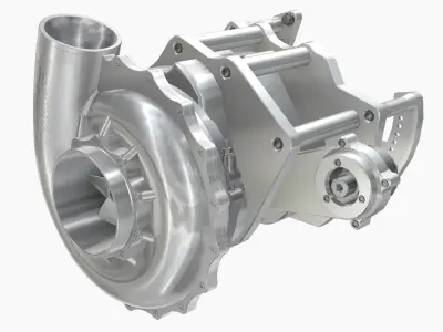 HARTS 140mm Billet Charger Low-poly 3D model