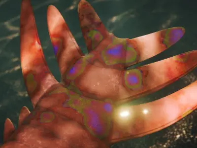 Anomalocaris Low-poly 3D model