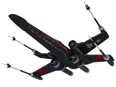 Star Wars X-Wing Black T-70 3D model