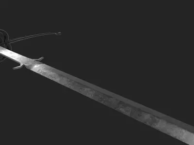 Montane Sword Game-Ready Low-poly 3D model