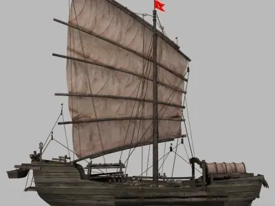Chinese Old ship 03 3D model